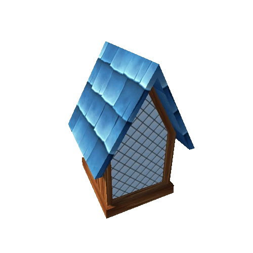 Balcony Triangular (Light Blue) (Blue Roof)